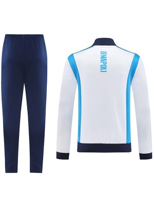 SSC napoli veste de survêtement blanche tenue d'entraînement homme 2025-2026