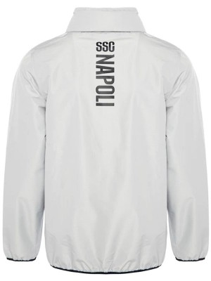 SSC napoli veste coupe-vent gris clair survêtement homme manteau d'entraînement 2025-2026