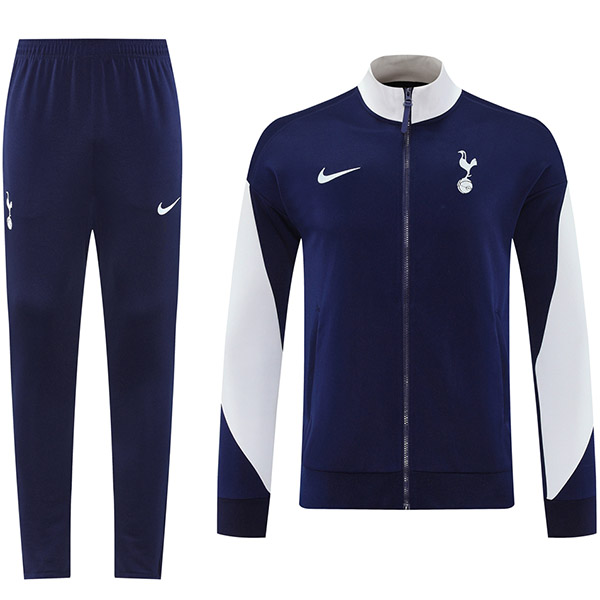 Tottenham Hotspur veste de football survêtement de sport fermeture éclair complète kit d'entraînement violet pour homme manteau de football extérieur 2025-2026