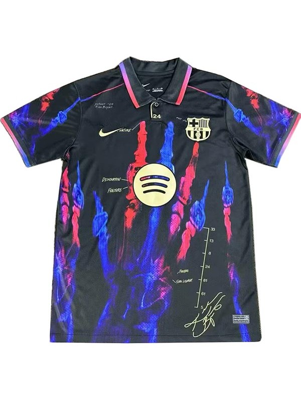 Barcelona maillot de football édition spéciale pour adulte uniforme de football noir et bleu pour homme haut de sport 2025-2026