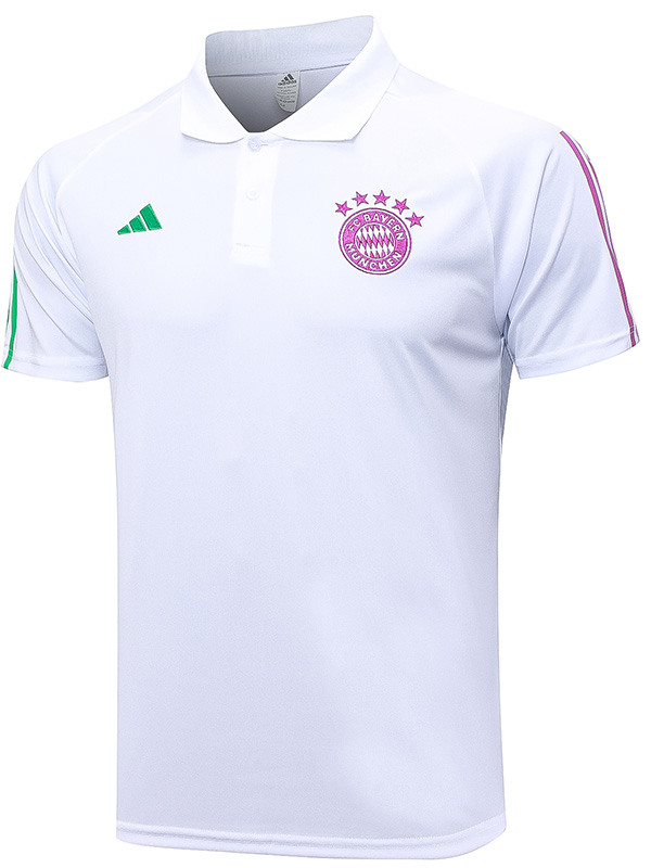 Bayern Munich polo entraînement vêtements de football hommes sportswear maillot de football sport chemise blanche 2023 - 2024 