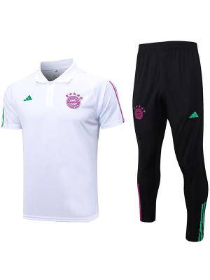 Bayern Munich polo entraînement vêtements de football hommes sportswear maillot de football sport chemise blanche 2023 - 2024 