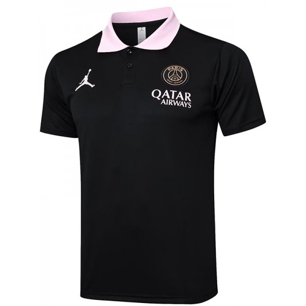 Jordan paris saint-germain polo jersey black training soccer uniform men's sportswear football kit tops sport shirt 2024-2025