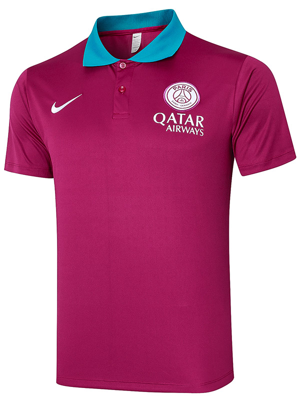 Paris saint-germain polo maillot entraînement uniforme de football homme rouge sportswear kit de football hauts maillot de sport 2024-2025