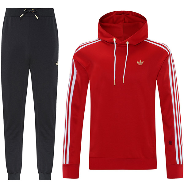 Adas veste à capuche survêtement de sport de football uniforme rouge kit d'entraînement pour hommes manteau de football extérieur 2025-2026