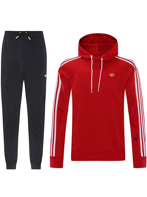 Adas veste à capuche survêtement de sport de football uniforme rouge kit d'entraînement pour hommes manteau de football extérieur 2025-2026