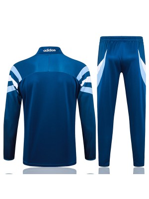 Argentina tracksuit soccer suit sports set zipper-necked uniform men's dark blue clothes football training kit 2024-2025