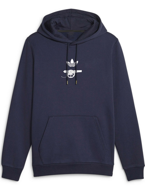 Arsenal veste à capuche football vêtements de sport survêtement hommes formation indigo kit extérieur football manteau 2025-2026