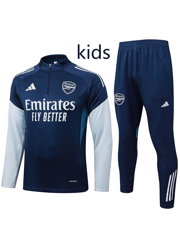 Arsenal ensemble survêtement enfant uniforme marine jeunes mini kit d'entraînement 2025-2026