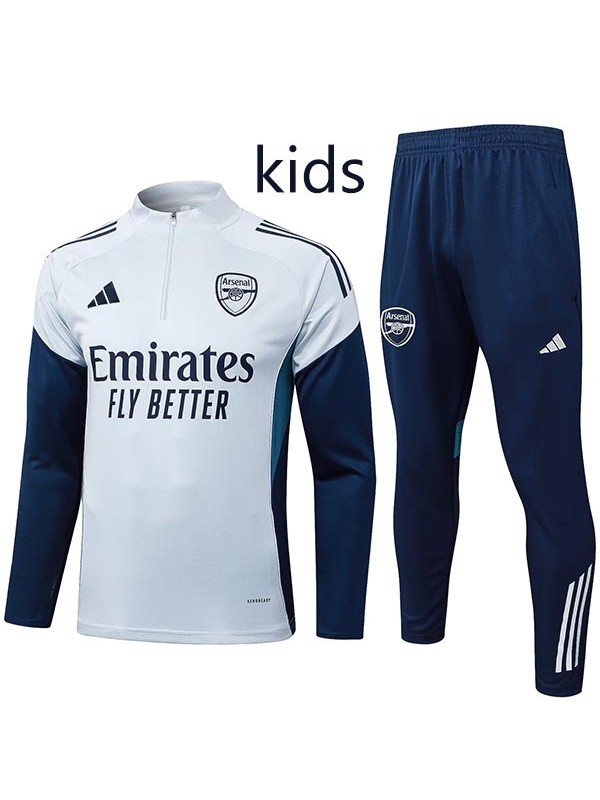 Arsenal ensemble survêtement enfant uniforme turquoise jeunes mini kit d'entraînement 2025-2026