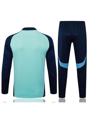 Arsenal survêtement de football ensemble de sport col zippé, bleu sarcelle bleu marine uniforme vêtements pour hommes kit d'entraînement de football 2025-2026