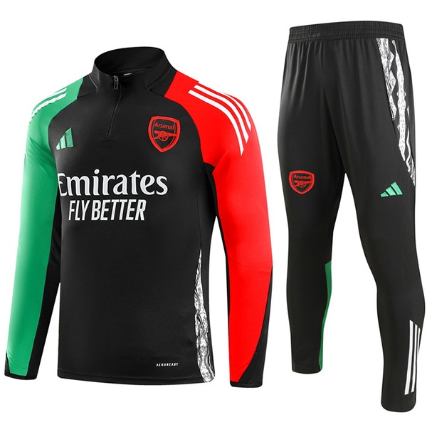 Arsenal tracksuit soccer suit sports set zipper-necked uniform men's clothes football training black red green kit 2024-2025