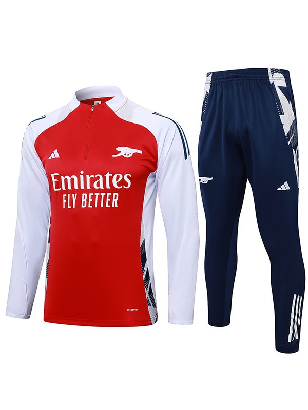 Arsenal tracksuit soccer suit sports set zipper-necked uniform men's red navy clothes football training kit 2024-2025