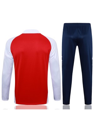 Arsenal tracksuit soccer suit sports set zipper-necked uniform men's red navy clothes football training kit 2024-2025