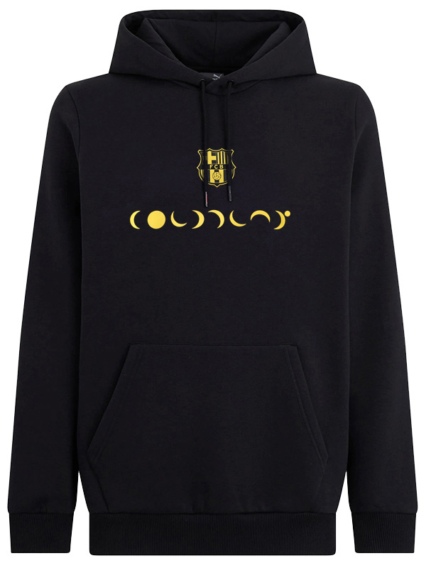 Barcelona veste à capuche football vêtements de sport survêtement hommes formation noir kit extérieur football manteau 2025-2026