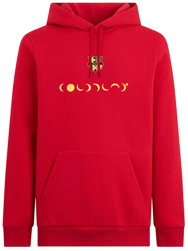 Barcelona veste à capuche football vêtements de sport survêtement hommes formation rouge kit extérieur football manteau 2025-2026