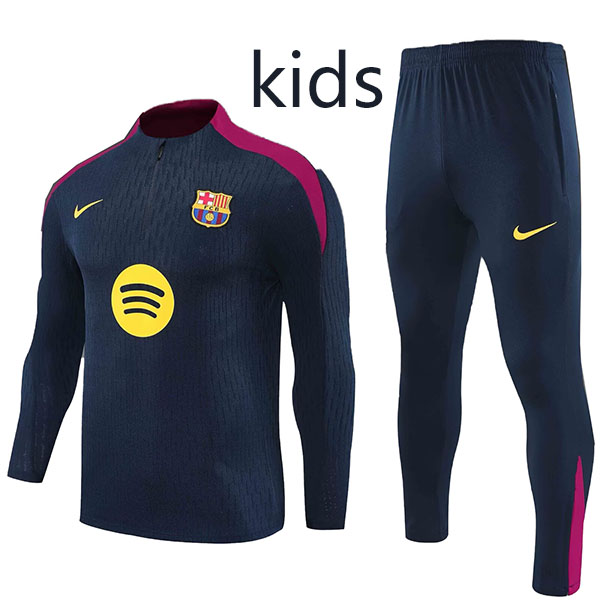 Barcelona ensemble survêtement enfant indigo uniforme junior mini-kit d'entraînement 2025-2026