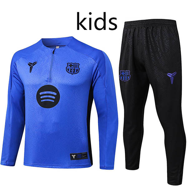 Barcelona ensemble survêtement violet pour enfants uniforme d'entraînement mini jeunes 2025-2026