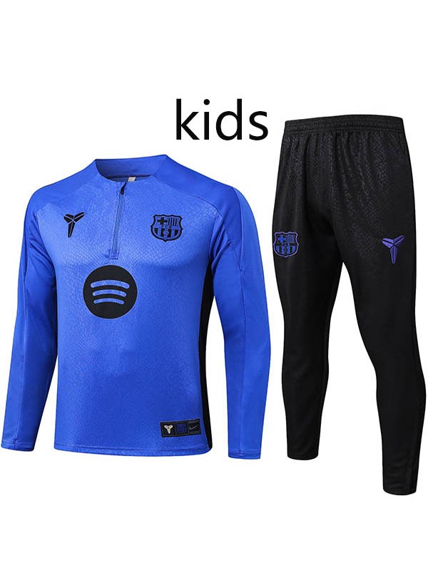 Barcelona ensemble survêtement violet pour enfants uniforme d'entraînement mini jeunes 2025-2026