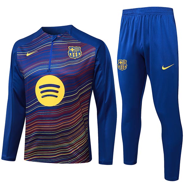 Barcelona survêtement ensemble d'entraînement bleu marine pour homme 2025-2026