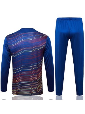 Barcelona survêtement ensemble d'entraînement bleu marine pour homme 2025-2026