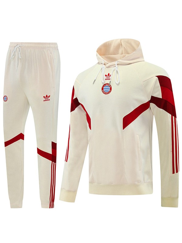Bayern munich veste à capuche survêtement de football vêtements de sport kit d'entraînement jaune clair pour hommes uniforme d'extérieur athlétique manteau de football tout noir 2024-2025