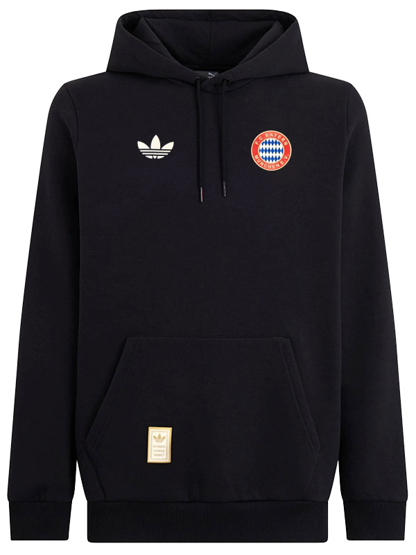 Bayern munich veste à capuche football vêtements de sport survêtement hommes formation noir kit extérieur football manteau 2025-2026