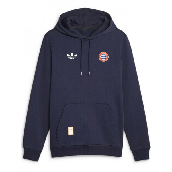 Bayern munich veste à capuche football vêtements de sport survêtement hommes formation indigo kit extérieur football manteau 2025-2026