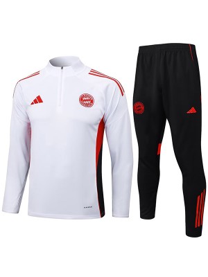 Bayern Munich survêtement de football ensemble de sport demi-zip col blanc noir uniforme vêtements pour hommes kit d'entraînement de football 2025-2026