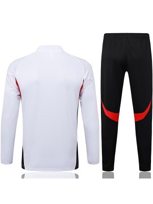 Bayern Munich survêtement de football ensemble de sport demi-zip col blanc noir uniforme vêtements pour hommes kit d'entraînement de football 2025-2026