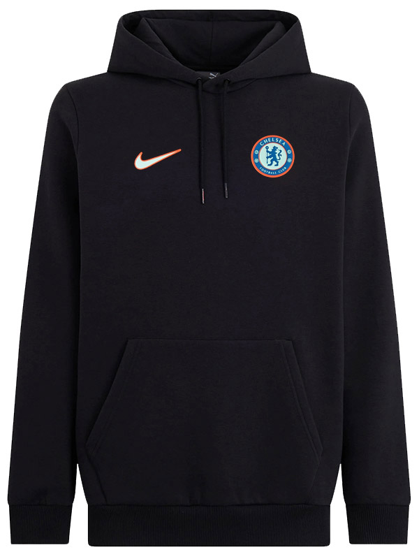 Chelsea veste à capuche football vêtements de sport survêtement hommes formation noir kit extérieur football manteau 2025-2026