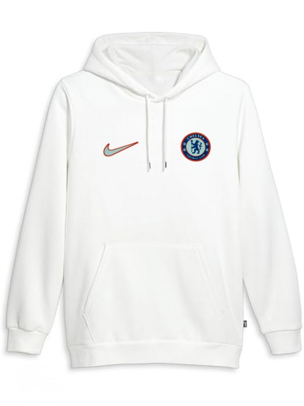 Chelsea veste à capuche football vêtements de sport survêtement hommes formation kit blanc manteau de football en plein air 2025-2026