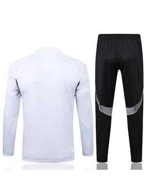 Germany survêtement de football pantalon costume ensemble de sport uniforme à col demi-fermeture éclair tenue d'entraînement de football tenue blanche homme 2025-2026