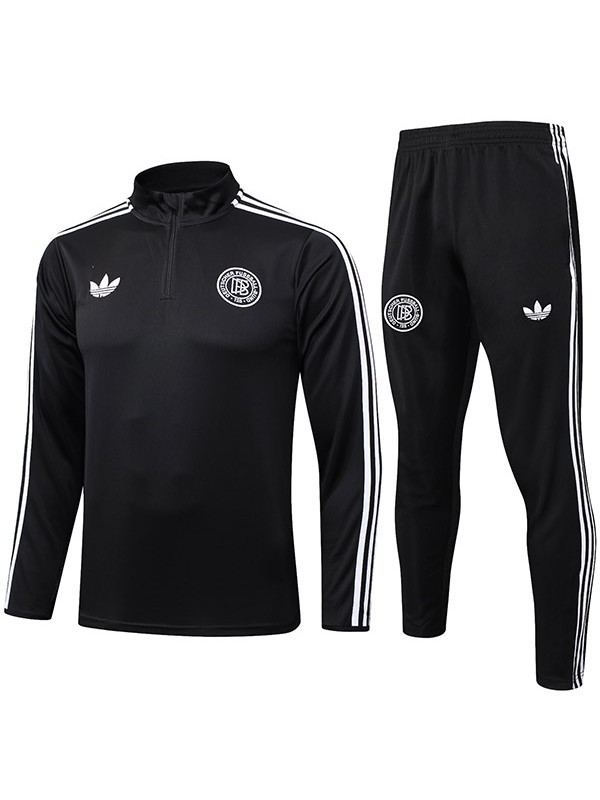 Germany 125th tracksuit soccer suit sports set zipper-necked uniform men's clothes football training black kit 2025-2026