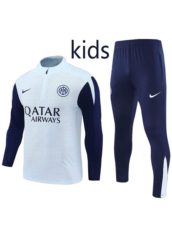 Inter milan ensemble survêtement enfant turquoise uniforme junior mini-kit d'entraînement 2025-2026