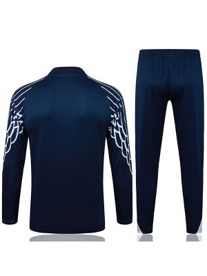 Jordan paris saint-germain tracksuit soccer suit sports set zip-necked uniform men's clothes football training navy kit 2025-2026