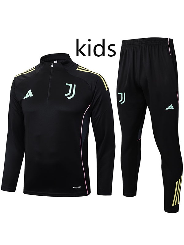 Juventus survêtement enfant tenue junior mini tenue d'entraînement noire 2025-2026