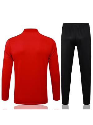 Liverpool survêtement de football pantalon ensemble de sport rouge demi-fermeture éclair col uniforme vêtements pour hommes kit d'entraînement de football 2025-2026