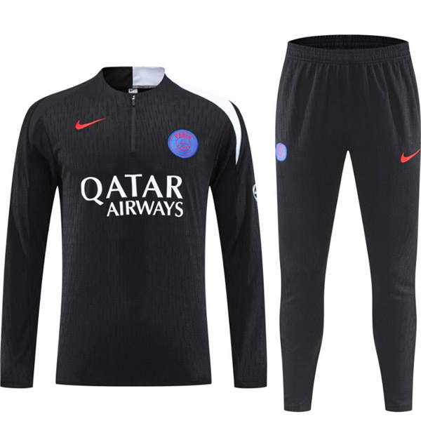 Paris saint-germain survêtement noir pour homme tenue d'entraînement 2025-2026