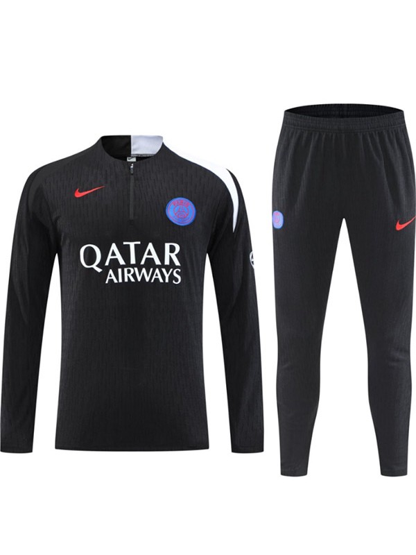Paris saint-germain survêtement noir pour homme tenue d'entraînement 2025-2026