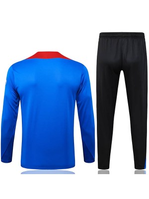 Paris saint-germain survêtement bleu rouge tenue d'entraînement homme 2025-2026