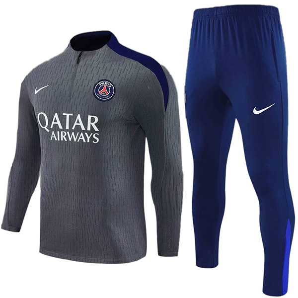 Paris saint-germain survêtement gris tenue d'entraînement homme 2025-2026